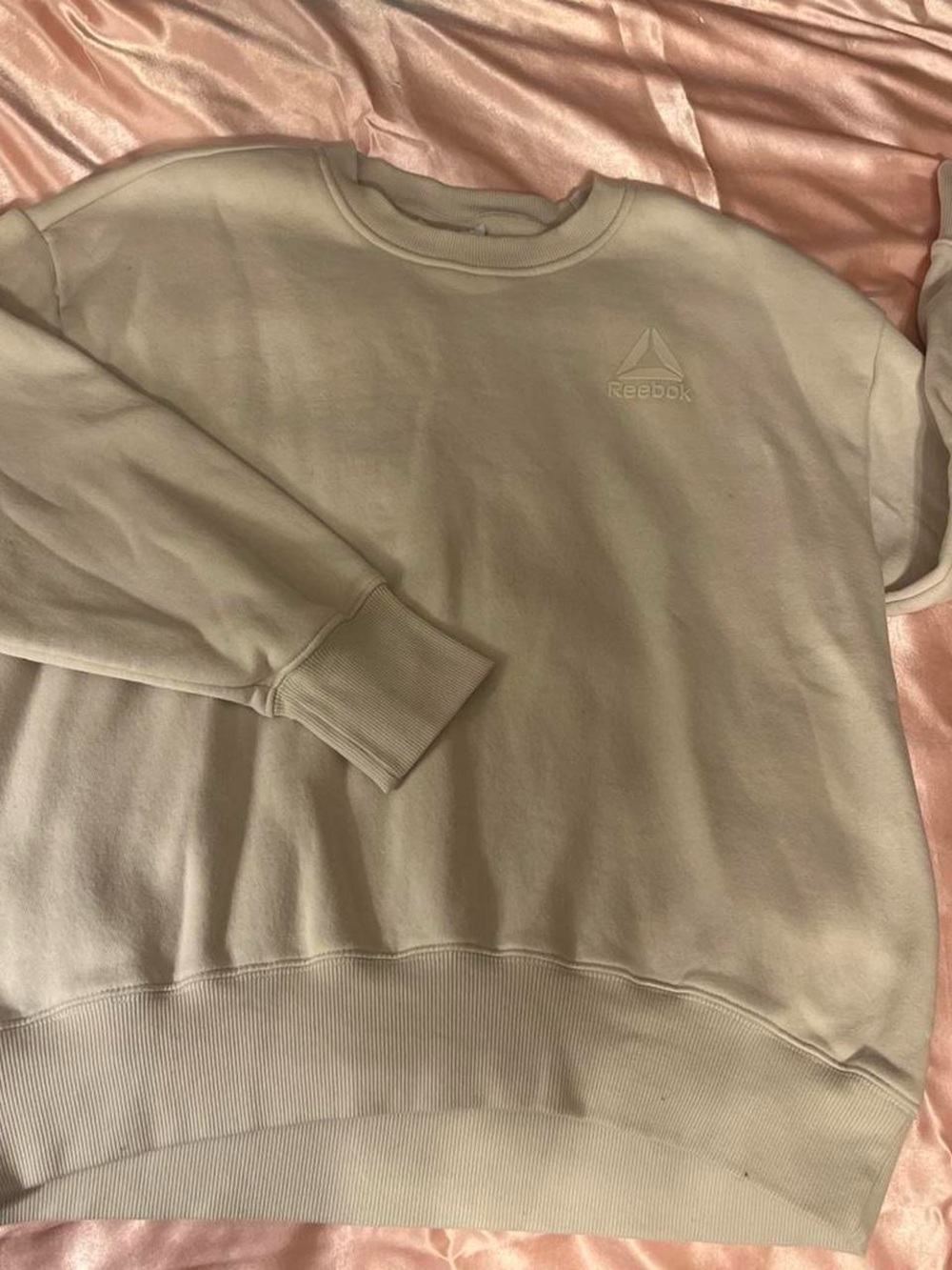 Reebok Women’s Crewneck Sweatshirt in Light Beige